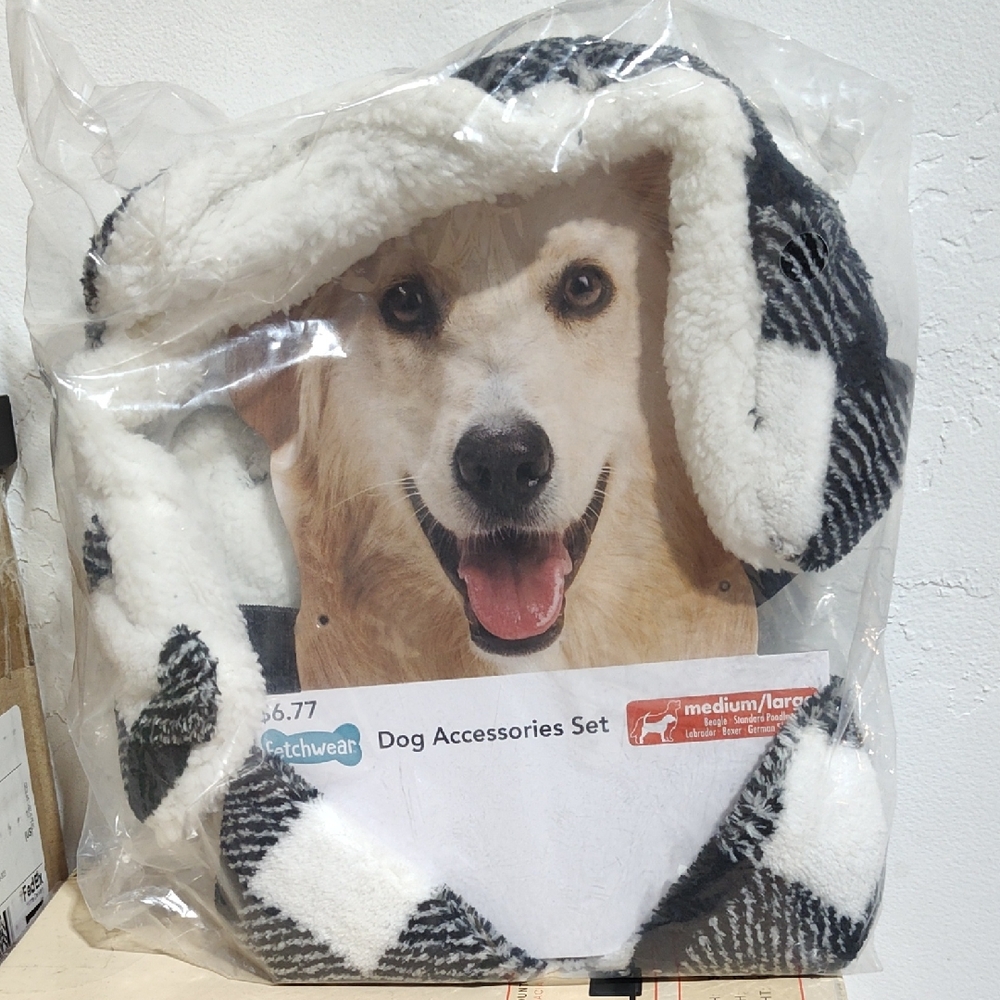 Dog Hat And Scarf, Never Been Used